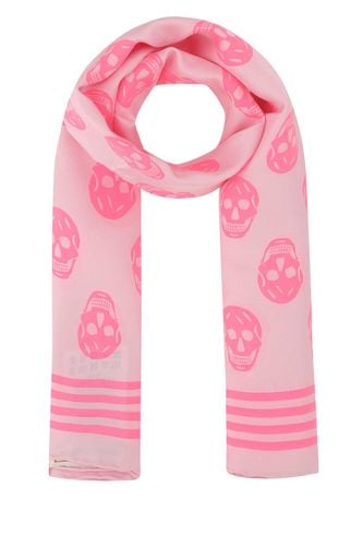 Printed Silk Foulard - Alexander McQueen - Modalova