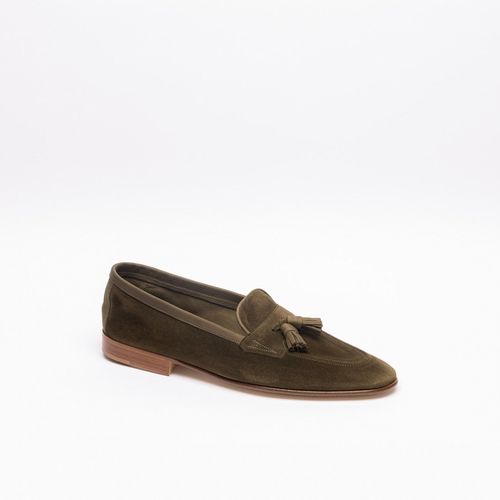 Green Military Suede Tassel Loafer - Edward Green - Modalova