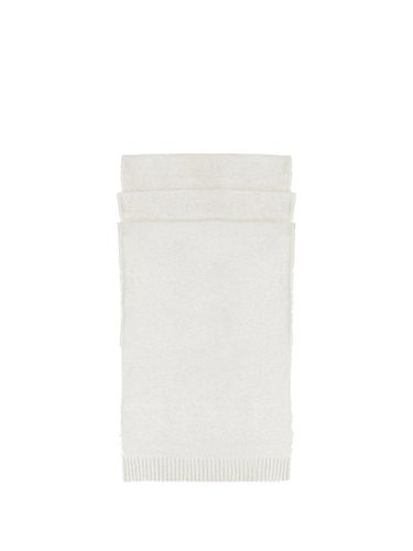 Malo White Wool Scarf - Malo - Modalova