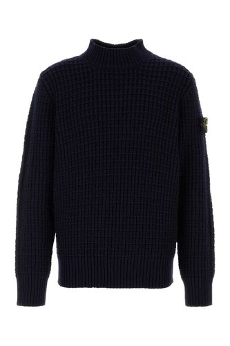 Stone Island Black Wool Sweater - Stone Island - Modalova