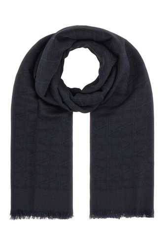 Printed Wool Blend Scarf - Valentino Garavani - Modalova