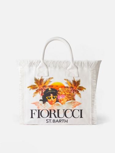 Vanity Canvas Shoulder Bag With Fiorucci Angels Print Fiorucci Special Edition - MC2 Saint Barth - Modalova