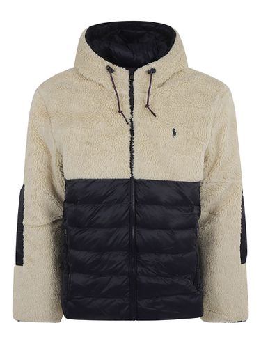 Fur Coated Logo Embroidered Hooded Jacket - Ralph Lauren - Modalova