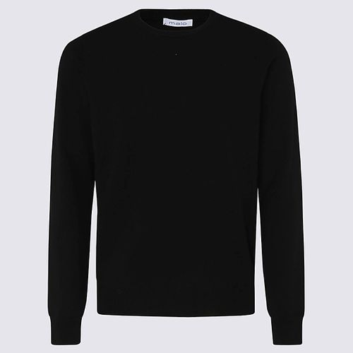 Malo Black Cashmere Jumper - Malo - Modalova