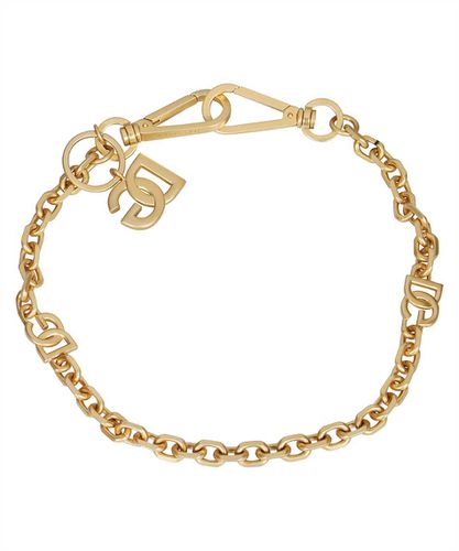 Logo Detail Brass Cuff Bracelet - Dolce & Gabbana - Modalova