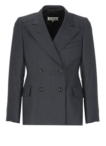 Wool Double-breasted Blazer - Maison Margiela - Modalova