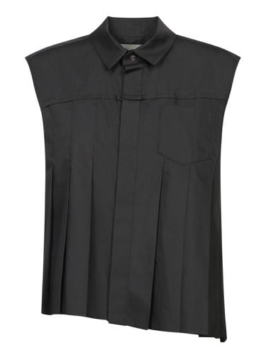 Sacai Black Poplin Blouse - Sacai - Modalova