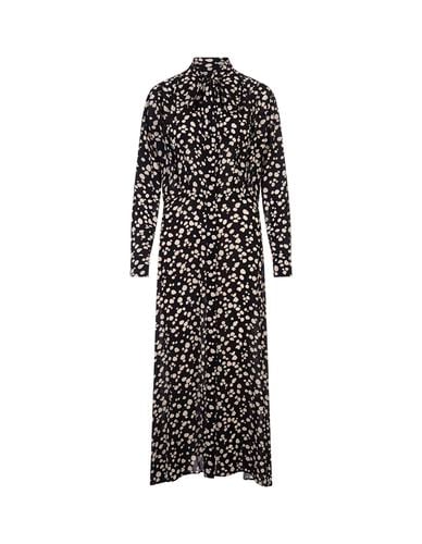 Long Shirt Dress In Printed Viscose - MSGM - Modalova