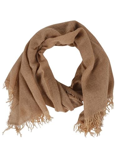 Fringe Trim Plain Scarf - Fabiana Filippi - Modalova