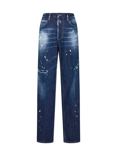 San Diego Blue Cotton Jeans - Dsquared2 - Modalova