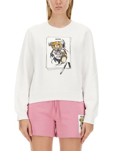 Moschino Teddy Print Sweatshirt - Moschino - Modalova