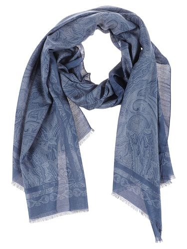 Printed Cashmere Blend Scarf - Etro - Modalova