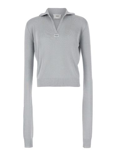 Long Sleeve Polo Shirt In Knit Woman - Coperni - Modalova