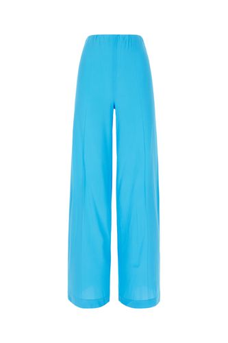 Fluo Light Blue Stretch Viscose Pants - Jucca - Modalova