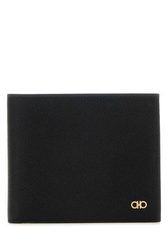 Ferragamo Black Leather Wallet - Ferragamo - Modalova