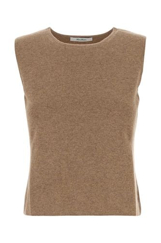 Camel Wool Blend Fosco Vest - Max Mara - Modalova