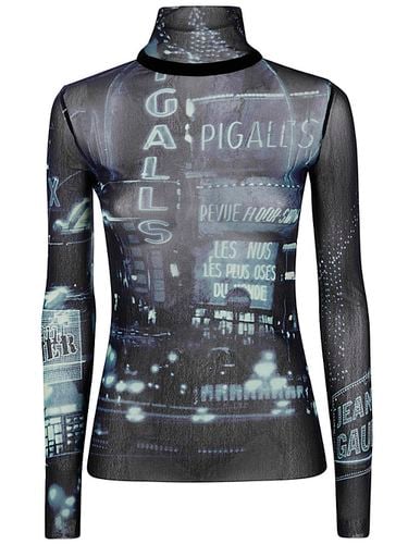 Mesh Top Longsleeve Printed pigalle - Jean Paul Gaultier - Modalova