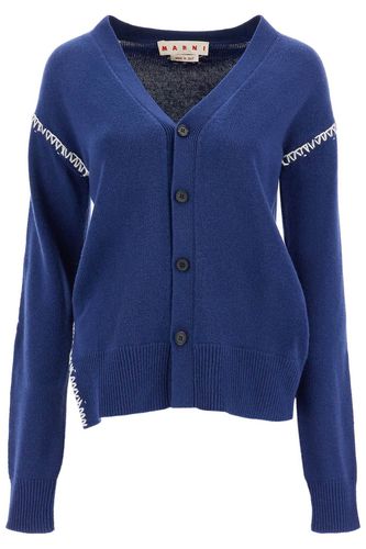 Cardigan With Stitching Details - Marni - Modalova