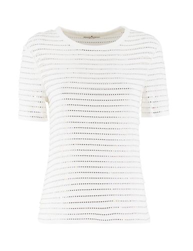 White T-shirt With Studs - Ermanno Scervino - Modalova