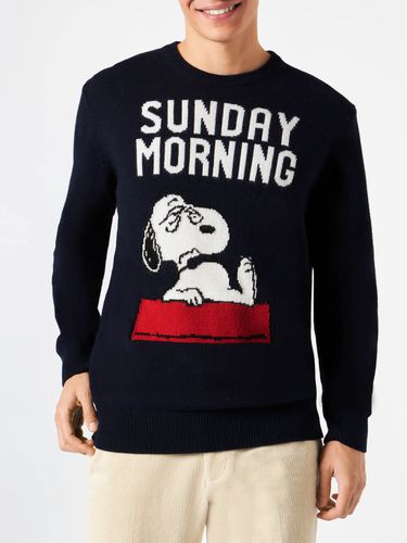 Man Sweater With Snoopy Sunday Morning Print Snoopy - Peanuts Special Edition - MC2 Saint Barth - Modalova