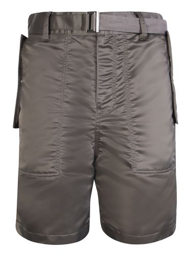 Sacai Nylon Khaki Shorts - Sacai - Modalova