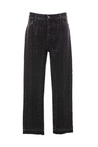 Liu-Jo Strass Straight Jeans - Liu-Jo - Modalova