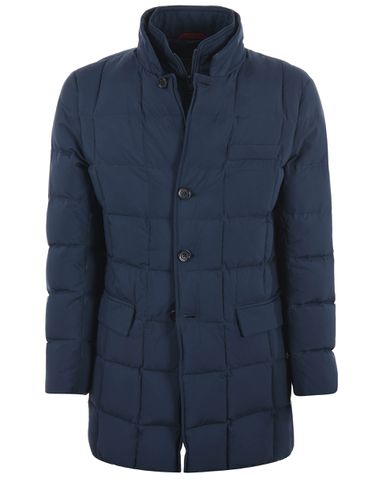 Fay Navy Blue Quilted Coat - Fay - Modalova