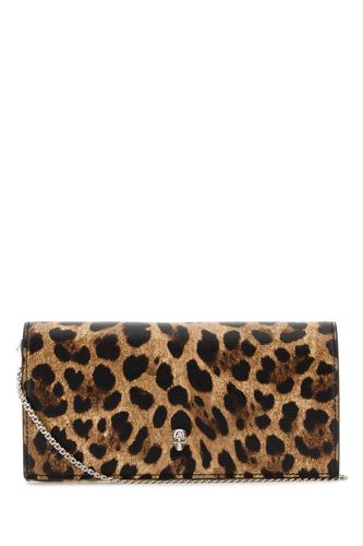 Printed Leather Wallet - Alexander McQueen - Modalova