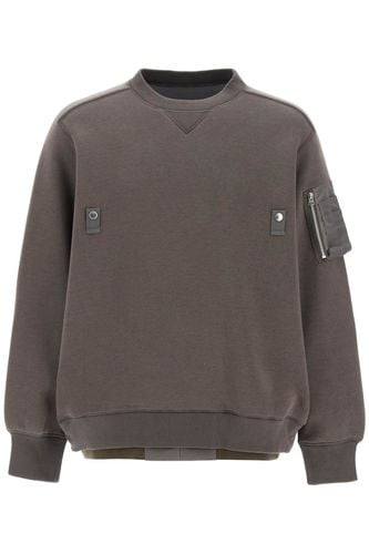 Sacai Double Hem Sweatshirt - Sacai - Modalova