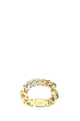 Logo Engraved Chain Bracelet - Saint Laurent - Modalova