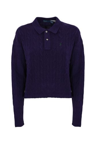 Cable-knit Polo Shirt In Wool And Cashmere - Polo Ralph Lauren - Modalova