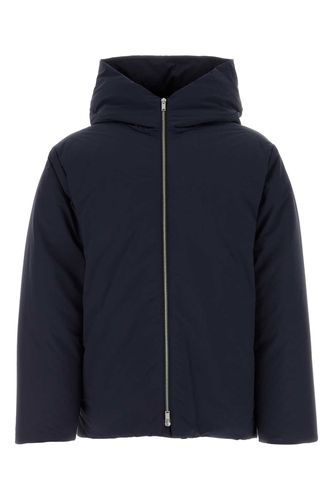 Navy Blue Polyester Down Jacket - Jil Sander - Modalova