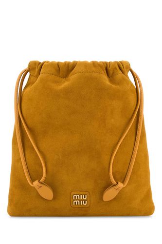 Miu Miu Mustard Velvet Pouch - Miu Miu - Modalova