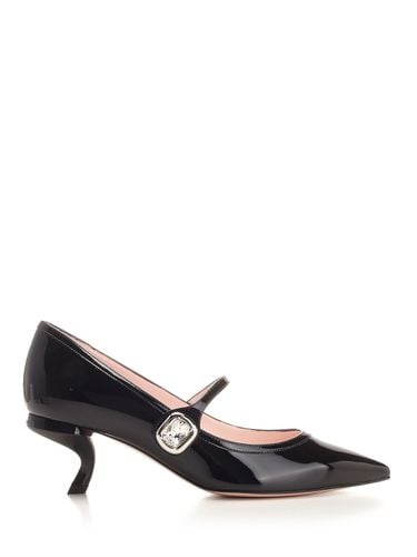 Mary Jane virgule Patent Leather Pumps - Roger Vivier - Modalova