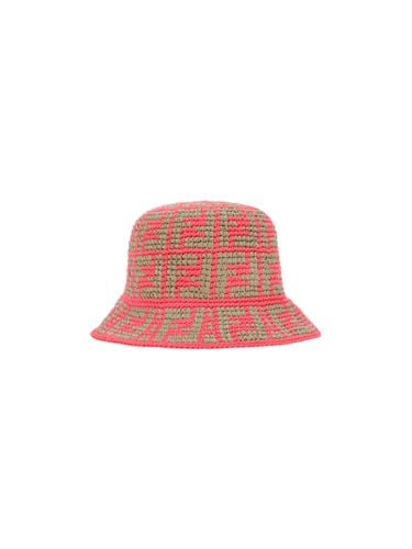 Fendi Raffia Ff Bucket Hat - Fendi - Modalova