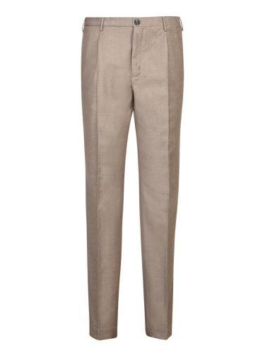 Incotex Beige Wool Tapered Trousers - Incotex - Modalova