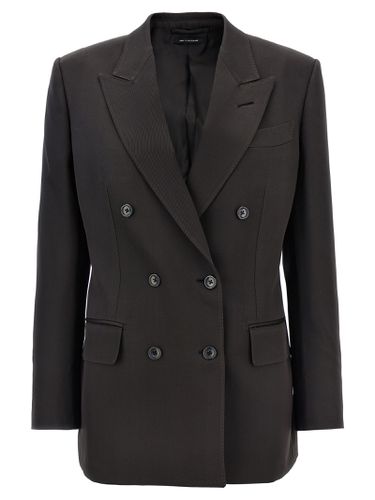 Twill Double-breasted Blazer - Tom Ford - Modalova