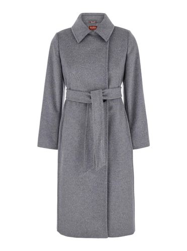 Belted Long-sleeved Coat - Max Mara Studio - Modalova