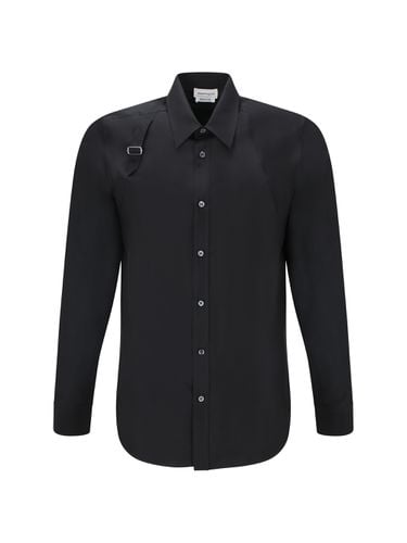 Long Sleeved Shirt With Harness Detail In Silk - Alexander McQueen - Modalova