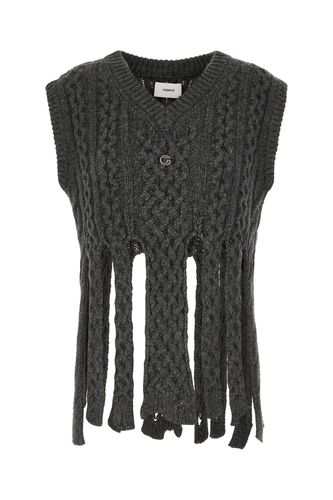 Dark Wool Blend Sleeveless Sweater - Coperni - Modalova