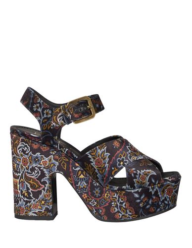 Printed Velvet Platform Sandals - Etro - Modalova