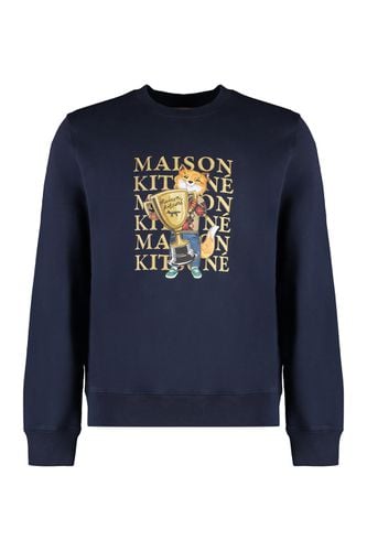 Printed Cotton Sweatshirt - Maison Kitsuné - Modalova