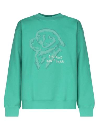 D Dog Print Sweatshirt In Cotton - Fay - Modalova