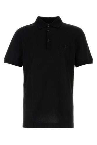 Black Piquet Polo Shirt - Dolce & Gabbana - Modalova