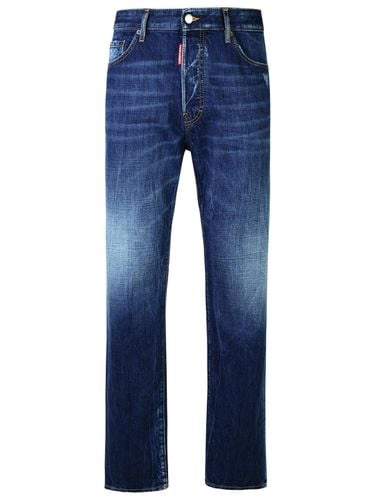 Blue Cotton Denim Jeans - Dsquared2 - Modalova