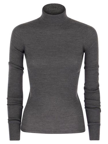 Flavia Grey Virgin Wool Turtleneck - SportMax - Modalova