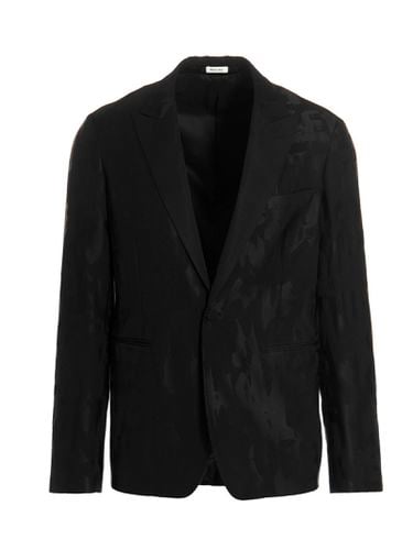 Jacquard Logo Blazer Jacket - Alexander McQueen - Modalova