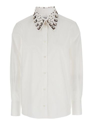 MSGM Long Sleeved Embellished Shirt - MSGM - Modalova