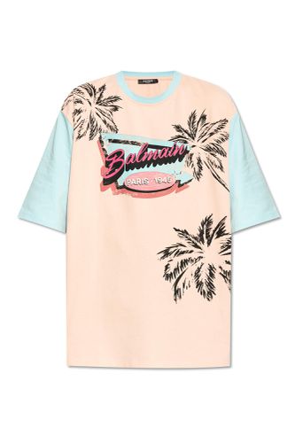 Balmain Printed T-shirt - Balmain - Modalova