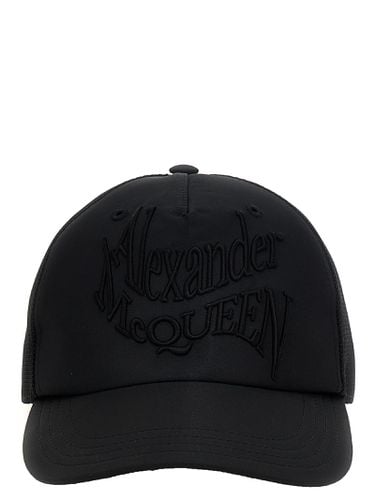 Warped Logo Baseball Cap - Alexander McQueen - Modalova